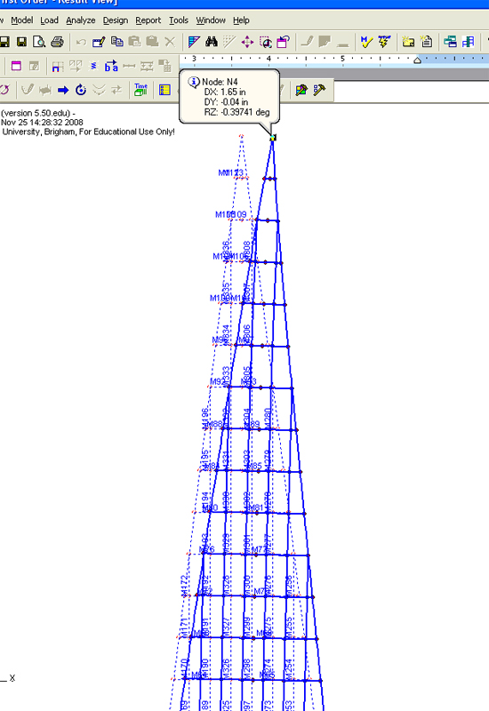 BYU Balsa Tower EERI Seismic Design Competition